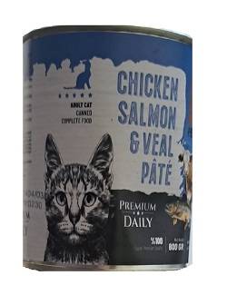 دی پی اس کنسرو مرغ سالمون گوساله گربه 800 گرم